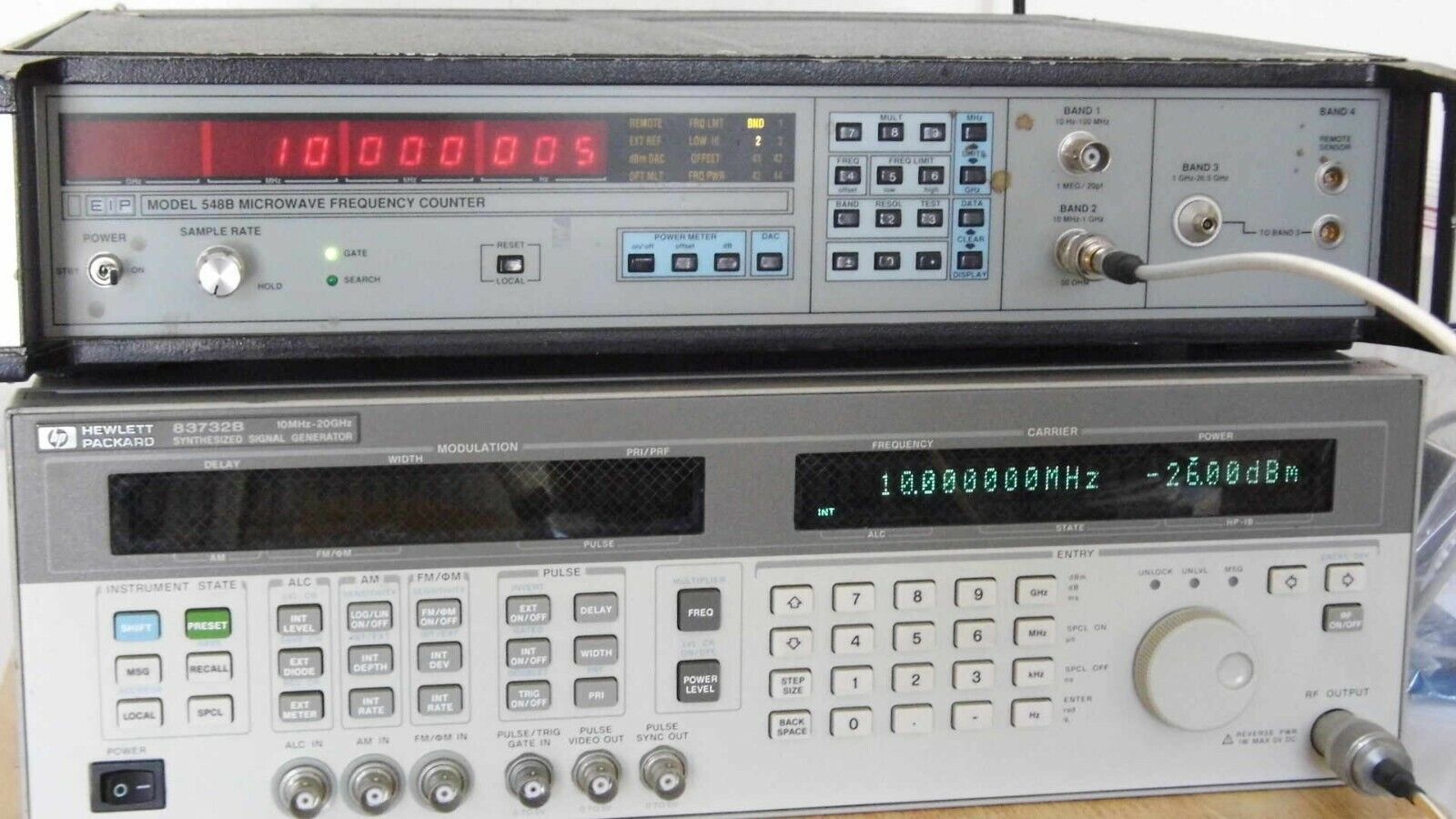 EIP 548B microwave frequency counter 10hz-26.5Ghz w/opt 06 EIP 548B microwave frequency counter 10hz-26.5Ghz w/opt 06